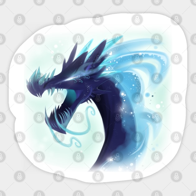 Ice Dragon Sticker by pistachiozombie